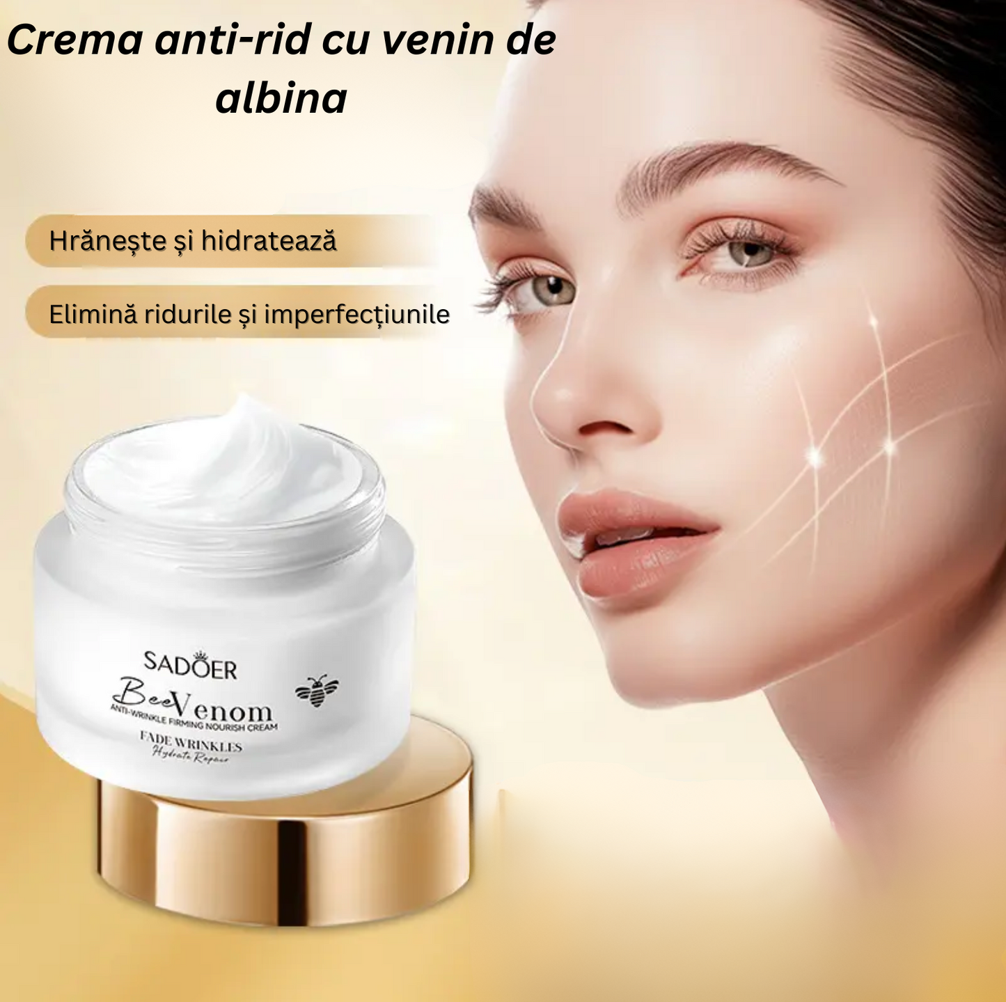 Cremă anti-rid cu Venin de Albină